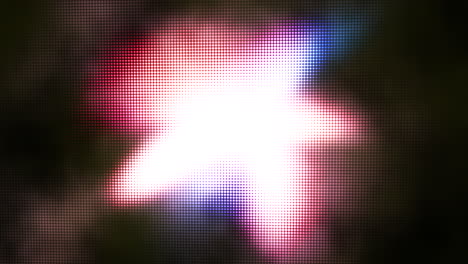 puntos de neón de colores de movimiento con fondo abstracto