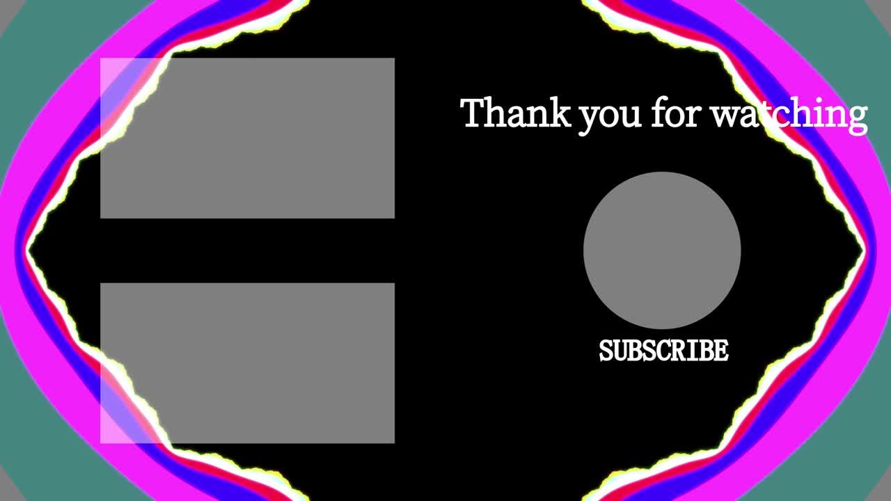 사이키델릭 플래시 엔드 카드 엔딩 스크린 모션 그래픽
