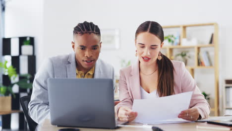 laptop, planning and business people