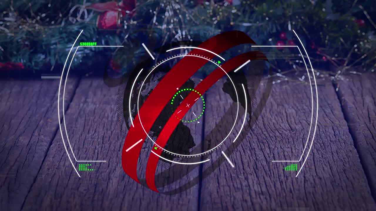 animación del globo y el alcance del escaneo sobre el suelo de agua