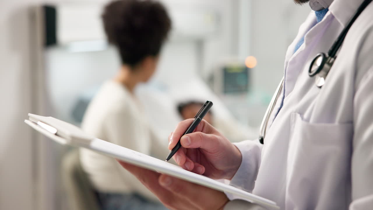 Doctor attending to a patient in a hospital