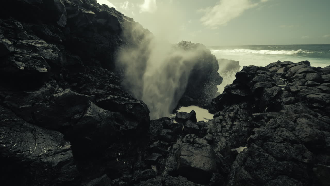 Volcanic Ocean Hole Eruption