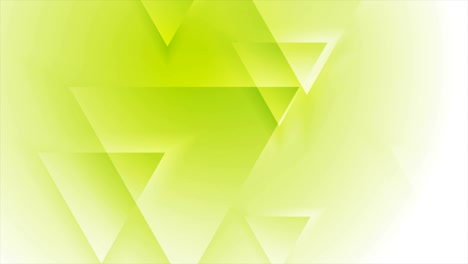 fondo de movimiento técnico geométrico verde con triángulos brillantes