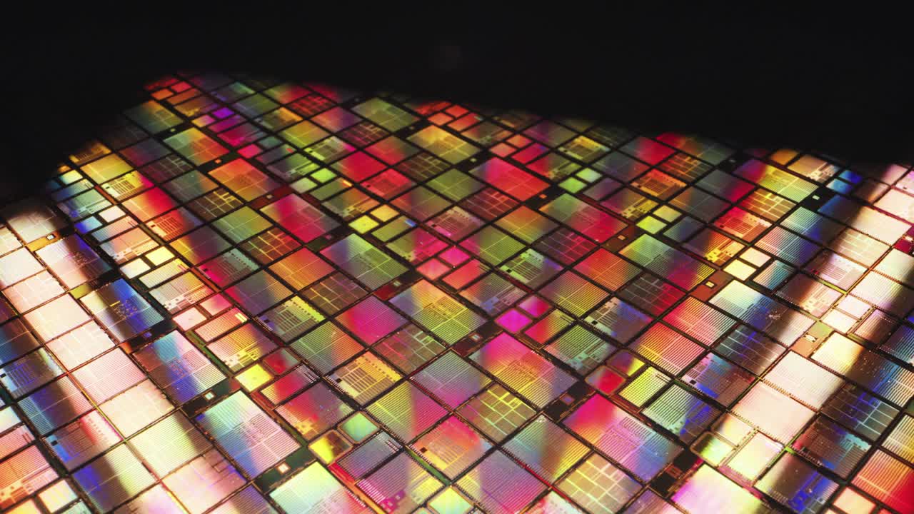 Macro of silicon wafer semiconductor, integrated circuits to manufacture CPU GPU