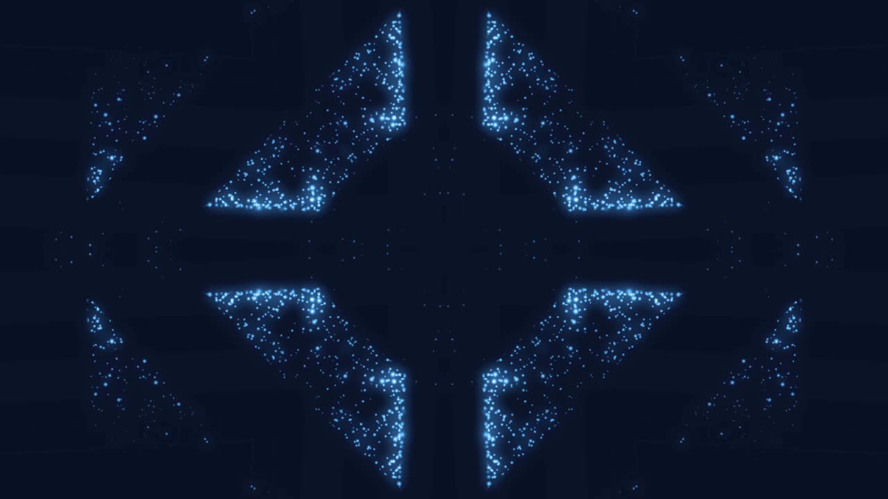 Abstract Glowing Particles Background Loop