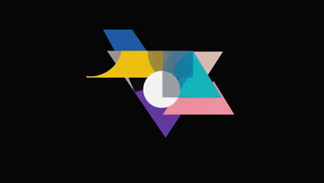 vibrant abstract geometric shapes