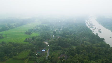 aerial shot of uva province, central sri lanka
