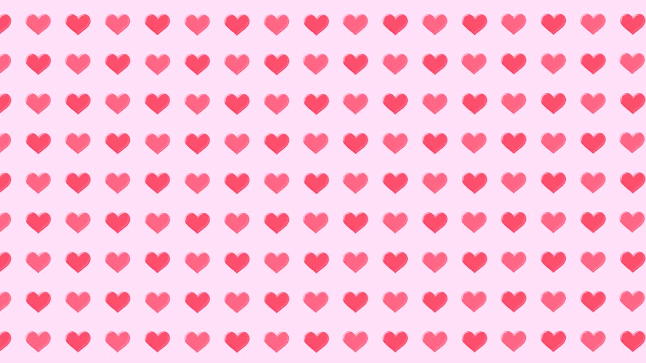 마음의 배경 비디오 - 발렌타인 데이 또는 결혼식 장식