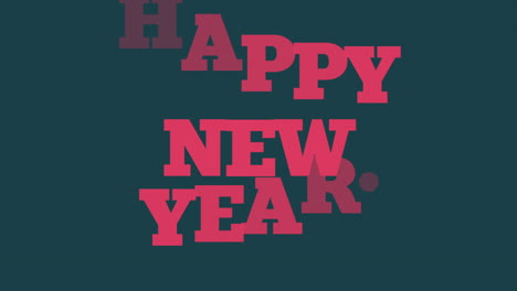 happy new year on dark blue modern gradient