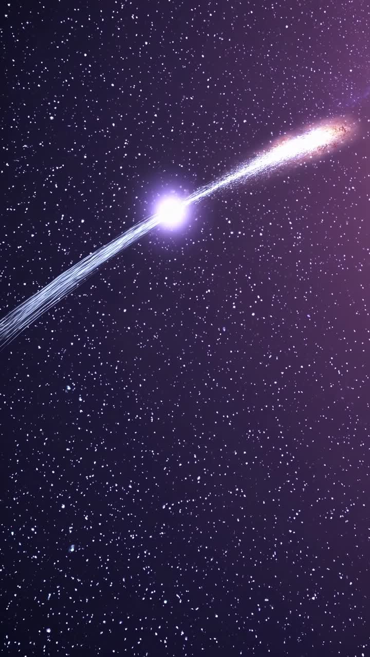 A mesmerizing video concept of a starry night sky, captured from a low-angle perspective