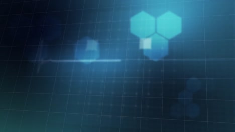animation of a moving glowing