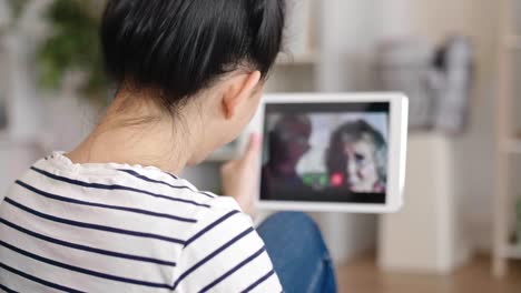 panoramic video of a man working at home