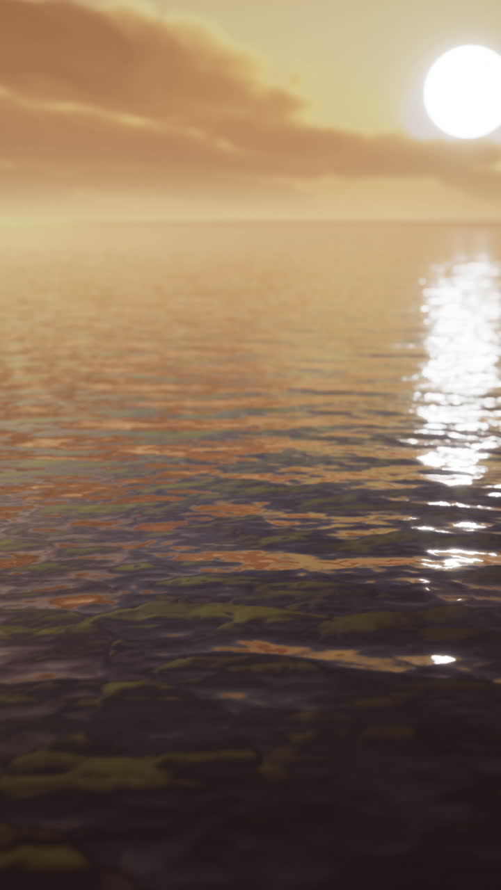 Sunset over the ocean