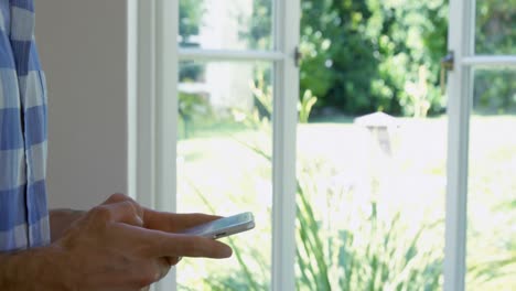 young man using mobile phone