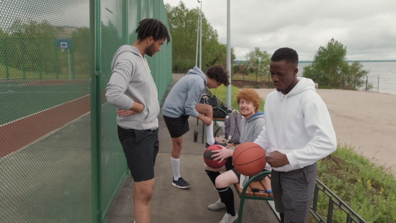 Playing Basketball with Friends