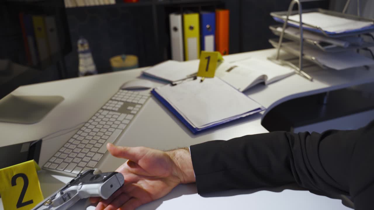 un asesinato sangriento. la escena del crimen.