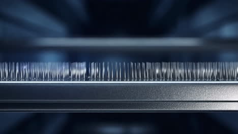 close-up of an electronic component array