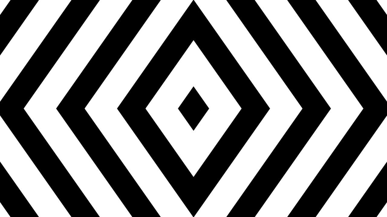 fondo simétrico geométrico que se expande en bucle de diamantes