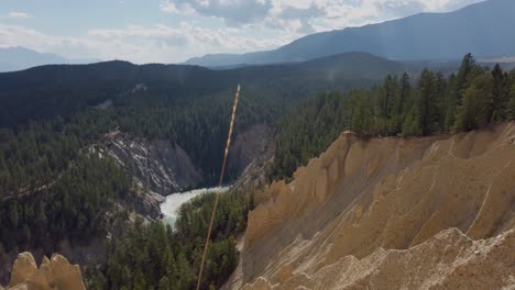 hoodoos mountain range toby creek invermere british columbia pan