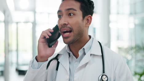Talking,-doctor-and-an-Asian-man-on-a-phone-call