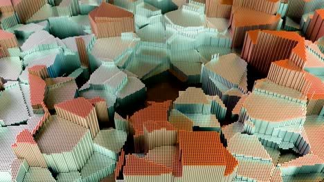 4K Abstract Tubes Forming in a Noise Pattern.