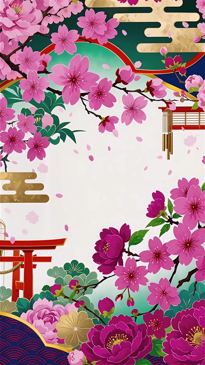 Sfondo Animato Cultura Giapponese 4K