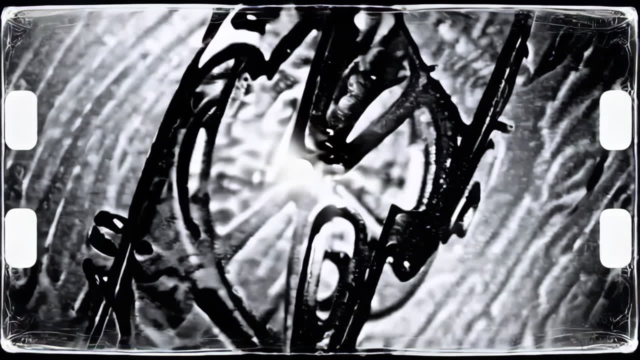 Vintage Film Still with Light Projection