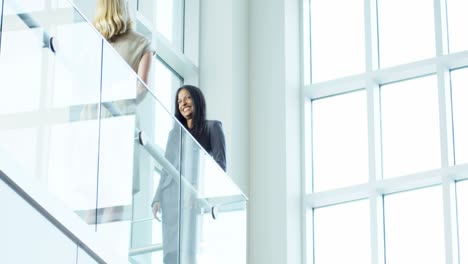 apretón de manos de mujeres ejecutivas financieras multiétnicas reunión
