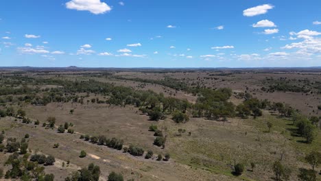 aerial view of the australian outback