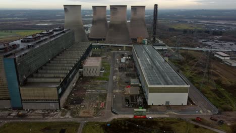 aerial view fiddlers ferry circling decommissioned power station demolished north towers aftermath