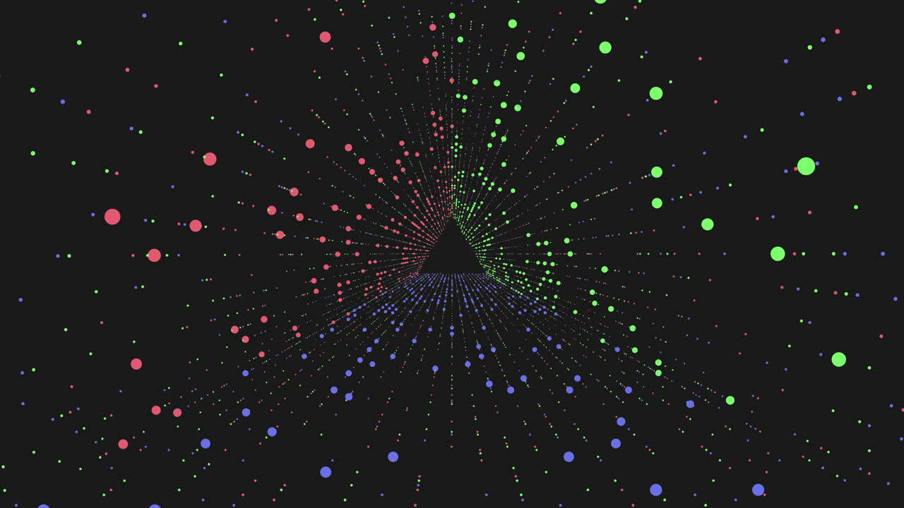 colorido laberinto 3d con un camino en espiral punteado que conduce al centro