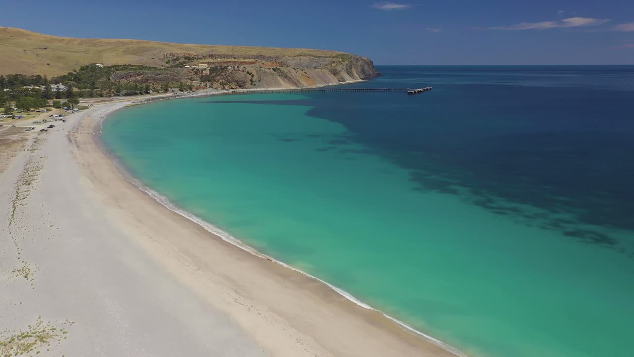 vuelo de aviones no tripulados sobre rapid bay, australia del sur