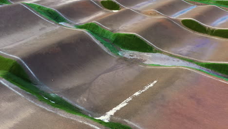 Outdoor-BMX-bike-racing-track-in-aerial-closeup-view