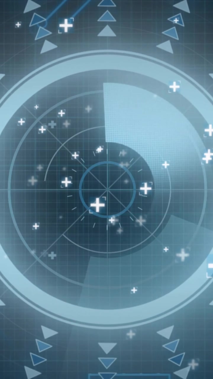 Animazione di circuito stampato e elaborazione dati digitali su sfondo nero