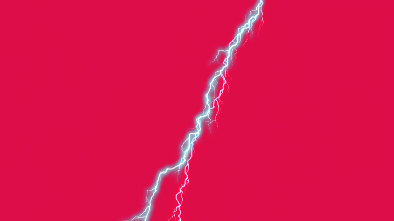 Blue and pink lightning