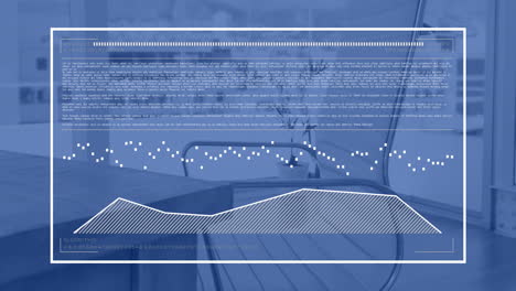 Animation-Der-Digitalen-Datenverarbeitung-über-Dem-Schreibtisch-Im-Büro