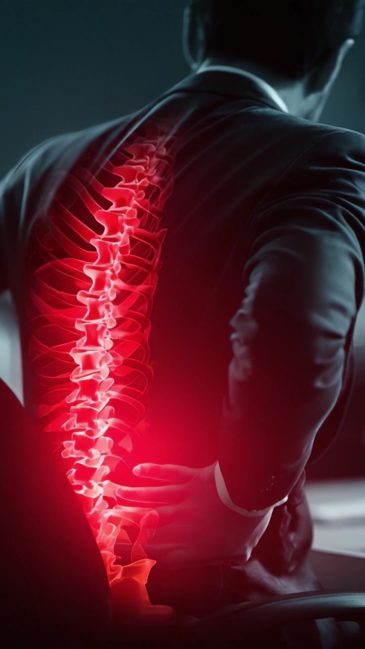 Exploring Chronic Back Pain: A Visual Representation of Spinal Health Challenges in Individuals Experiencing Discomfort and Mobility Issues in Everyday Life