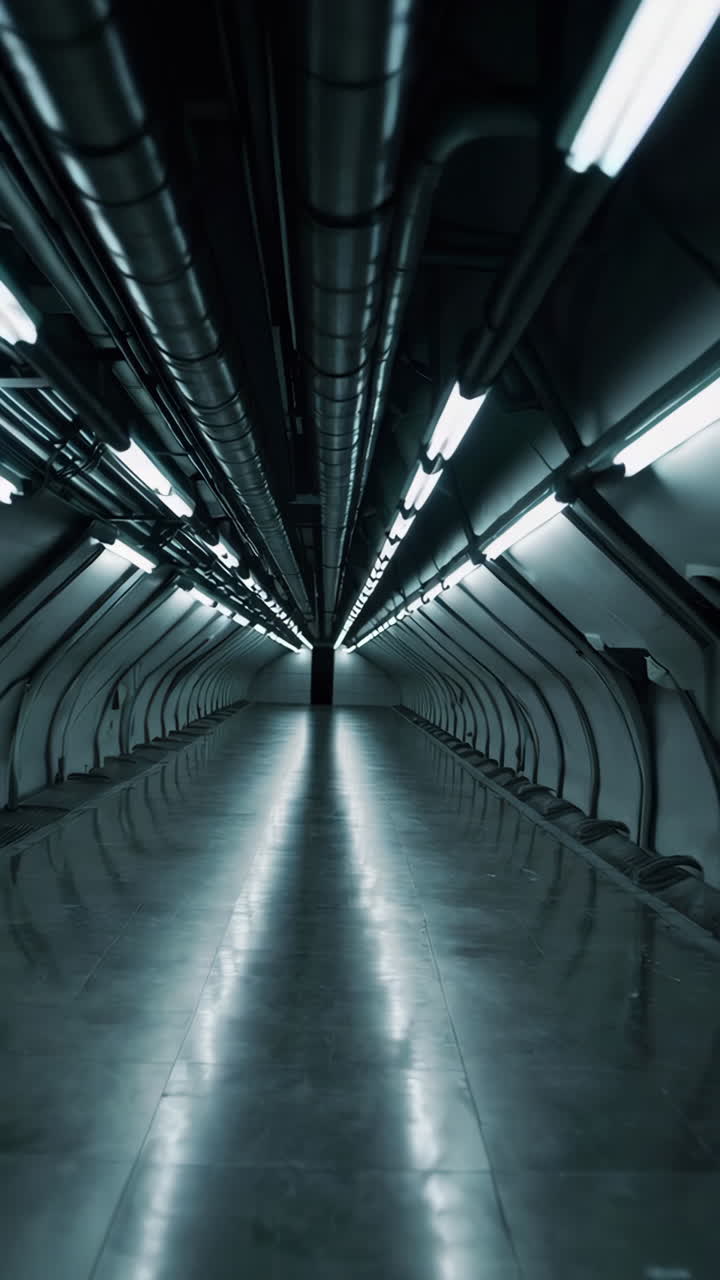 Futuristic Industrial Tunnel