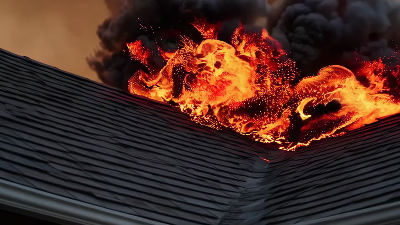 House Fire on Roof