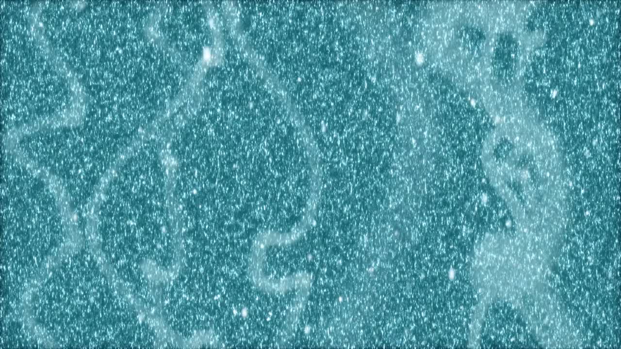 el daño de la tv vhs, el ruido estático de la televisión, el fondo de animación en bucle.