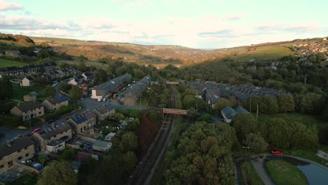 paisaje rural en marsden, yorkshire, inglaterra