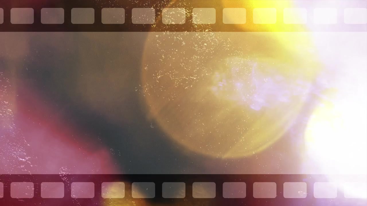 ヴィンテージ フィルムリール オーバーレイ ライトリークとダスト付き