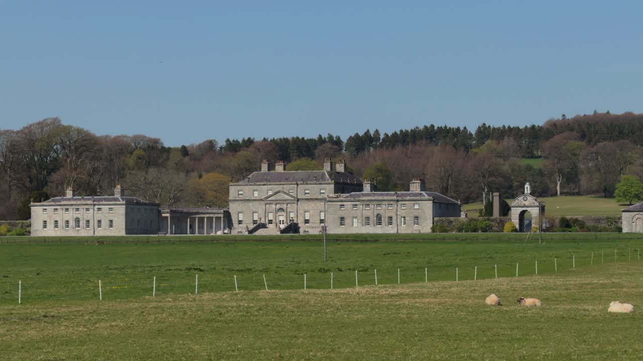 Irish great Houses Russborough House in wicklow landscape view in summer