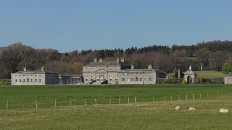 irish great houses russborough house in wicklow landscape view in summer