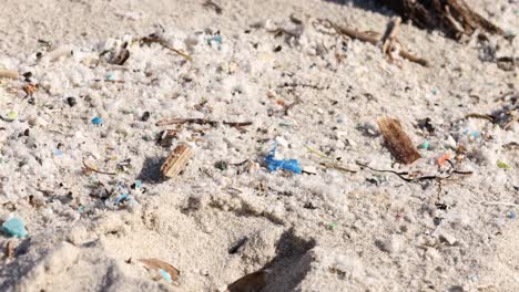 la contaminación por microplásticos en la arena de la playa destaca los problemas ambientales