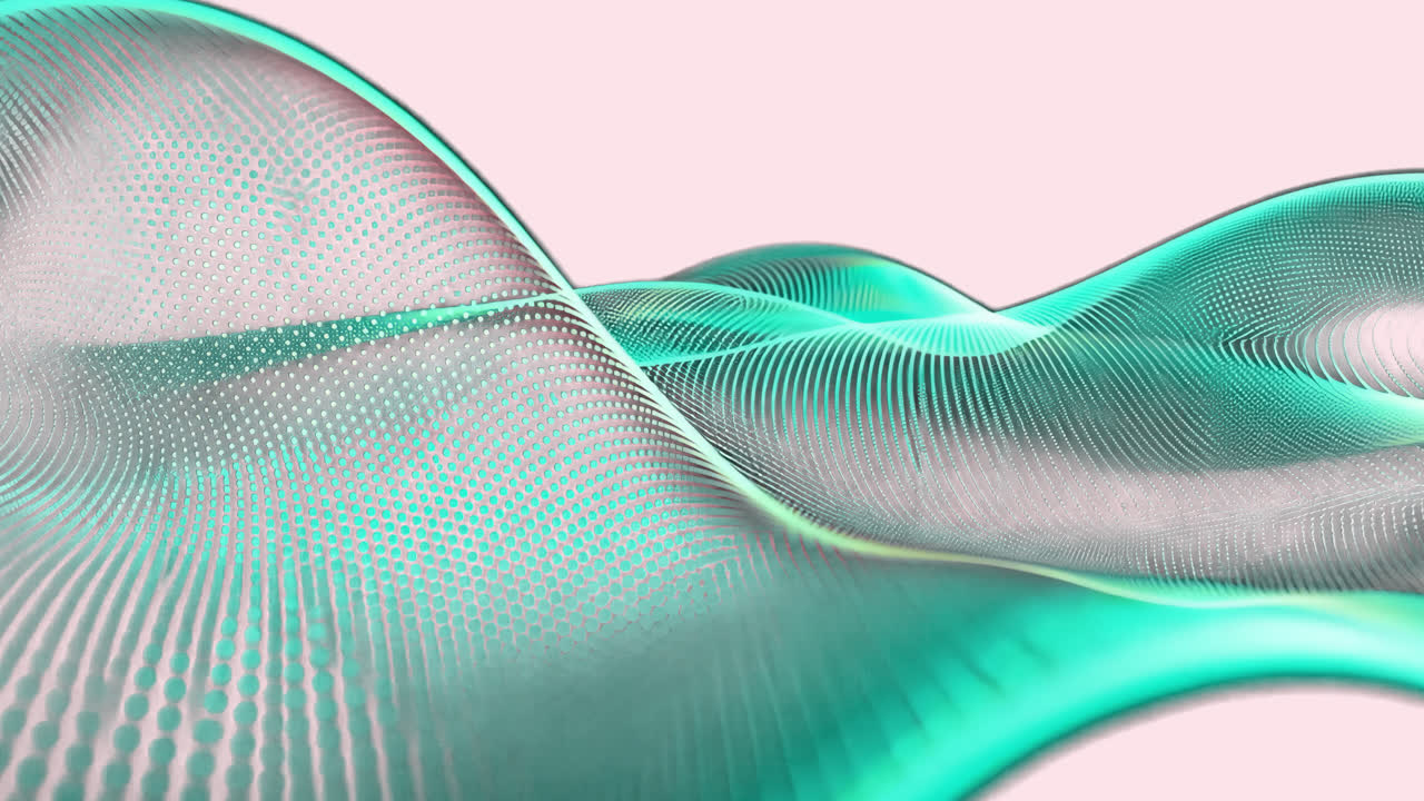 Abstract digital wave pattern animated overlay, transparent 4K video, alpha channel, ProRes 4444