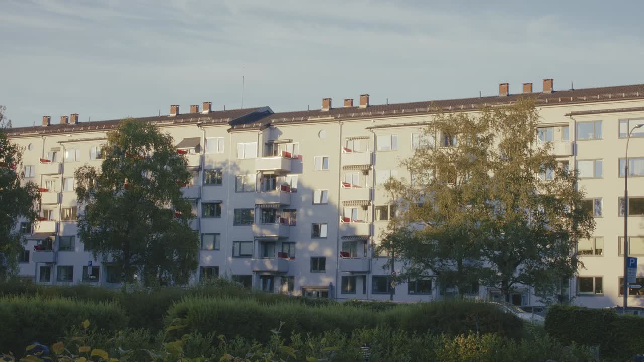 Apartment Building in a Residential Area
