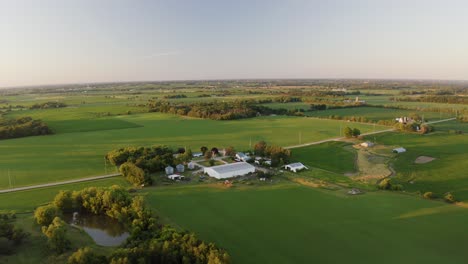 beautiful view of the green landscape in the resort town of lake geneva, located on geneva lake in southeast wisconsin