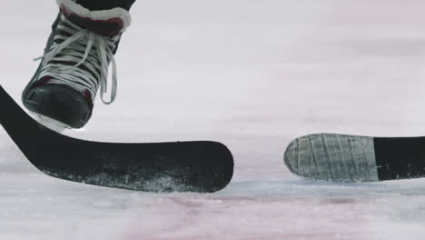 Dropping Puck On Ice During Face-Off