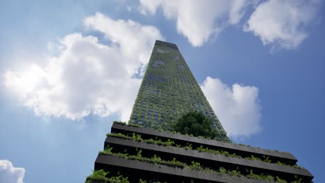 Green Skyscrapers Emerges With Blue Sky, Eco-Friendly Vision